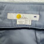 Boden Light Blue Front Pockets Cotton Back Zip Mini Skirt Size 8 Gray Photo 5