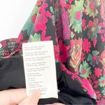 Free People NEW  Oh Lala Floral Puff Sleeve Crop Top S Photo 5