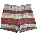 J.Jill Womens Striped Linen Shorts Size L Beachy Coastal Preppy Casual Resort Photo 0