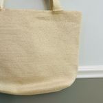 Denim & Co. Natural Straw Vacation Travel Summer Lined Beach Bag with Zipper Photo 2