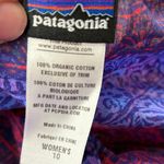 Patagonia Women's Sleeveless Top Colorful Print V Neck Cotton Blouse Shirt 10 Photo 5