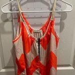 Necessary Clothing Neon orange and white summer top Photo 0
