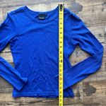 Ghanda Women's Royal Blue Quinn Long Sleeve Top 100% Cotton Size 8 Photo 3