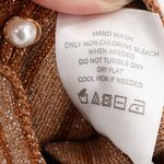 LPA Revolve Vance Midi Knit Skirt Metallic Stripe Bronze Gold Pearl Size S Photo 7