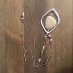 Kenneth Cole two tone asymmetrical drop pendant necklace Photo 1