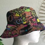 90s inspired Unisex colorful multicolored Retro graphic abstract streetwear bucket hat Photo 0