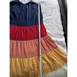 Old Navy  Multicolor Dress Rainbow Tiered Tank Pockets Maxi Resortwear Women's XL Photo 5