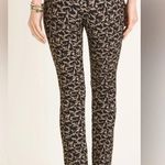 Chico's Women’s Slim-Fit Patterned Ankle Pants - Black/Gold Print. Chico’s size 12 Photo 1