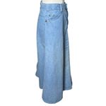 Vintage Classic Denim A Line Midi Skirt Light Wash American Profile Womens 6 8 Blue Photo 2