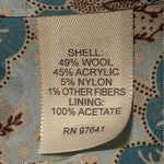 J. Jill Women’s Tweed Cropped Jacket Blazer Turquoise Green Lined Size 6 Photo 9