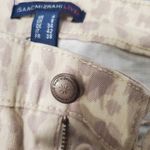 Isaac Mizrahi  LIVE! Cream and Beige Leopard Jeans Size 4 Photo 3