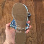 Crown & Ivy  Wylie Thong Sandals Size 7.5 Blue Pink Shoe Summer Photo 4