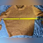 Charlotte Russe  M Burnt Yellow Open Knit Pullover Soft Acrylic Sweater Photo 7