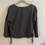 Madewell Denim Side-Lace Top in Sloan Black  Size XXS Photo 5