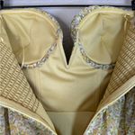 ASTR The Label Yellow Multi Floral Off The Shoulder Two Tier Mini Dress XS Photo 12