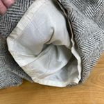 EXPRESS Wool Blend Gray & White Chevron Dress Pants Trousers Cuffed Lined 9/10 Photo 4