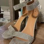 Bedazzled Silver Heels Size 8.5 Photo 0