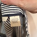 Sandro  Blue & White Striped Seersucker Mini Skirt Women's Size 4 100% Cotton‎ Photo 5