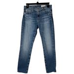 AG Adriano Goldschmied  Jeans Women 27 Blue Prima Crop Cigarette Leg Raw Hem Photo 1