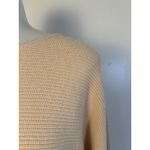 Ellen Tracy Cozy Ribbed Knit Sweater Women's Oversize Neutral Beige Top Medium Photo 4