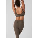 Alo Yoga Airbrush Heart Throb Bra Olive Tree/Black XS Photo 5