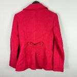 New York & Company Peacoat Womens S Pink Wool Blend Double Breasted‎ Preppy Chic Photo 4