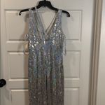 Adrianna Papell Vintage Y2K  evening Sequined Sleeveless Maxi Dress 4 NWT Photo 4
