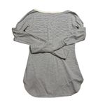 Lululemon  Awesome Striped Henley Long Sleeve Button-Up Top Photo 1