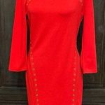 Spence Dress Spence Red midi longsleeves dress. Size medium Photo 0