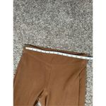 J. McLaughlin  Pull On Tan Brown Ribbed Knit Skinny Pants Elastic Cuffs Cotton M Photo 5
