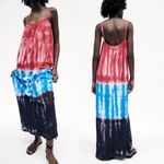 ZARA NWT  TIE DYE BLOGGERS FAV MAXI DRESS MEDIUM Photo 1