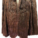 Vintage 1950s Mink Fur Capelet Stole Jacket Dark Brown ZCMI Salt Lake City Utah Photo 4