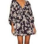 Free People  Portia Mini Dress Black Cherry Photo 0