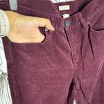 J.Crew stretch burgundy corduroy women’s pants size 28 Photo 1