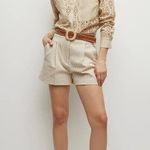Veronica Beard Aderes Stone Khaki Cotton Eyelet Shirt Photo 2