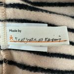 Known Supply Sz Small Sand Nude Striped Hoodie Pullover Sweater Organic Cotton Black Photo 8