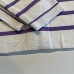 LATAHUO Women Gold Button Down Cardigan Lavender White Crew Neck size Medium Purple Photo 10