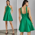 Ted Baker London Freeda Twist Neck Skater Dress In Bright Green 0 (US2) Photo 11