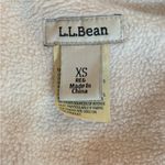 LL Bean Fleece Lined Flannel Shirt Jacket Button Front Plaid Red White Womens XS Photo 9