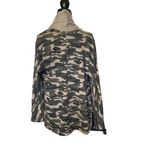 Lucky Brand Hoodie Camo Flyaway Sweatshirt Open front cardigan. Sz.M Photo 6