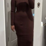 Amazon Ribbed Midi Dress Photo 0