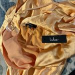 Lulus LULU’S Incredible Love Light Orange Satin Cowl Back Midi Slip Dress Photo 6