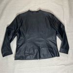 Christopher & Banks  | Black Zip-Up Faux Leather Jacket | PXL Photo 1