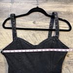Faded Black/Gray Denim Flare Dress Black Size L Photo 6