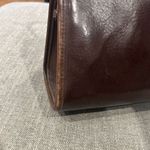 Brighton Vintage  Chantilly Brown Leather Satchel Handbag Purse Heart Owl Photo 8