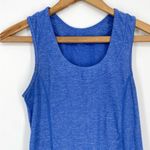 Lululemon  dash ruffle tank II in heathered royalty blue size 4 Photo 2