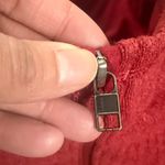 Patagonia Women's Cherry Red Ski Fleece Ribbed Full Zip Size Medium Photo 4