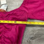 RococoSand Pink Scarlet Gathered Satin Mini Dress NWT Photo 6