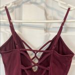 H&M Sexy Strappy Maroon Bodysuit w/ Adjustable Straps - Size XS Photo 8