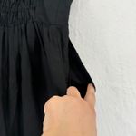 Madewell Womens Linen Jumpsuit Size 2 Black Button Front Wide Leg Sleeveless Photo 10